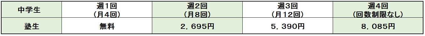 塾生　中学生　映像教材